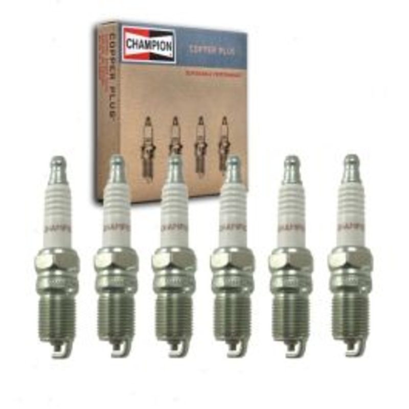 6 pc Champion Copper Plus Spark Plugs for 1986-1987 Buick Electra 3.8L V6
