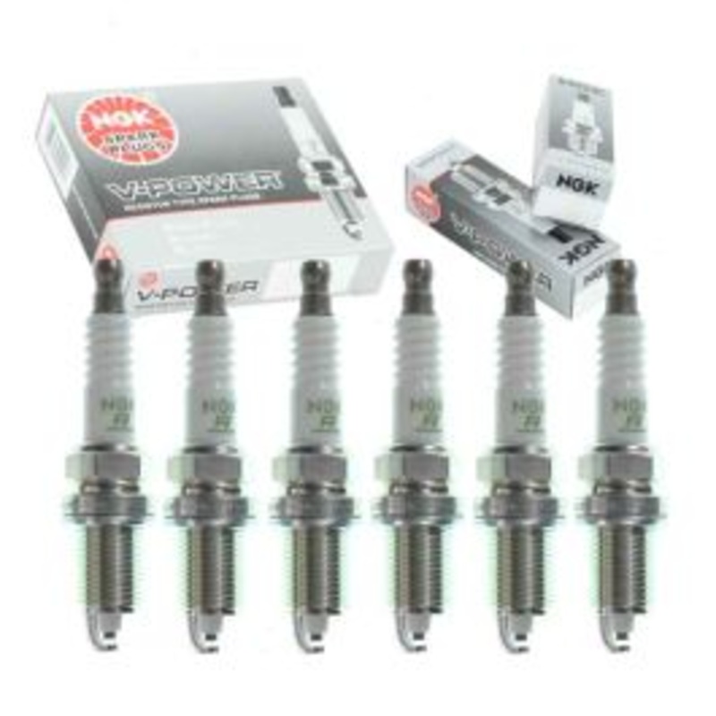 6 pc NGK V-Power 6987 ZFR6F-11G Spark Plugs