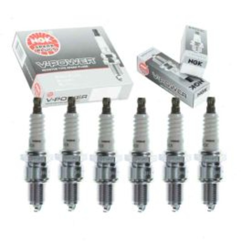 6 pc NGK V-Power Spark Plugs for 1969-1971 International M1100 3.8L L6
