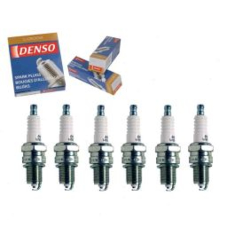 6 pc DENSO Standard U-Groove Spark Plugs for 1967-1969 Chevrolet Camaro 3.8L 4.1L L6