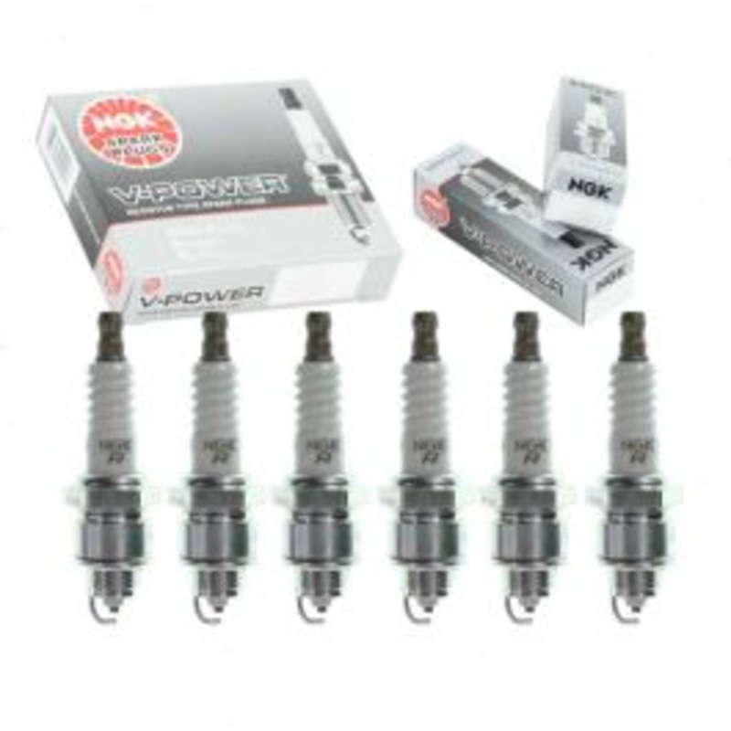 6 pc NGK V-Power Spark Plugs for 1975-1976 Oldsmobile Starfire 3.8L V6