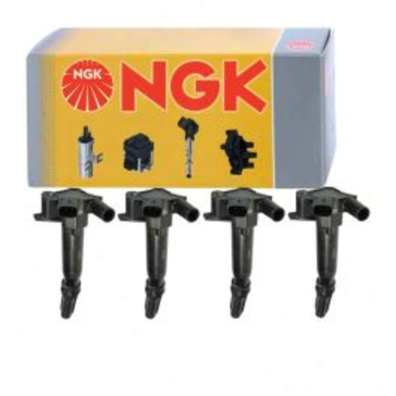 4 pc NGK Ignition Coils for 2011-2016 Ford F-350 Super Duty 6.2L V8