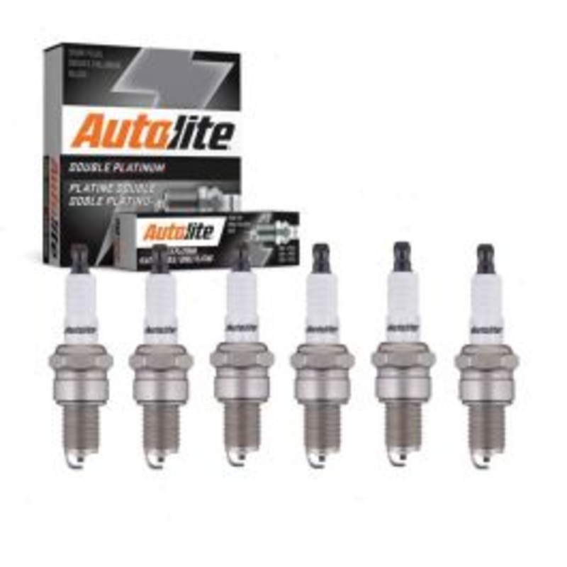 6 pc Autolite Double Platinum Spark Plug for 1988-1989 BMW 635CSi