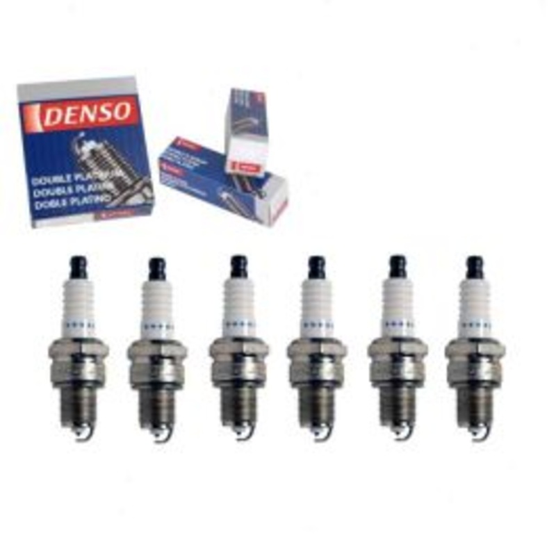 6 pc DENSO Double Platinum Spark Plugs for 1975-1976 Mercedes-Benz 280 2.8L L6