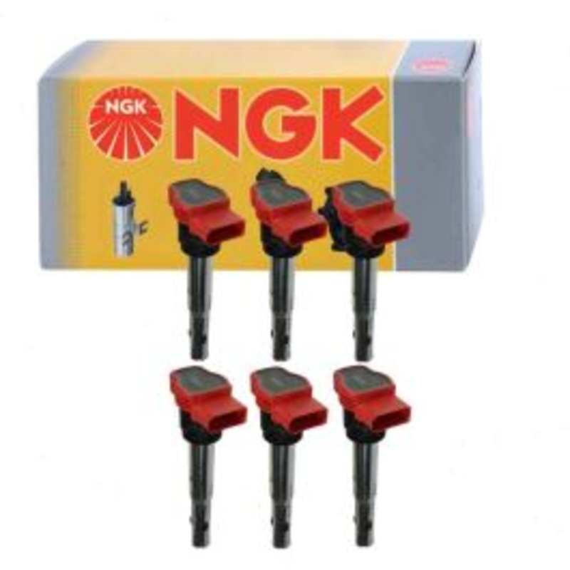 6 pc NGK Ignition Coils for 2009-2017 Audi Q5 3.0L 3.2L V6