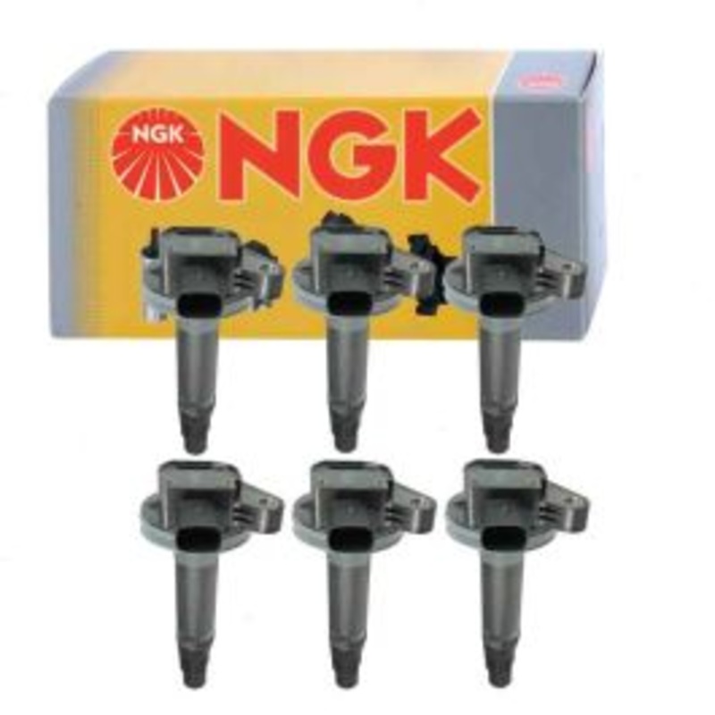 6 pc NGK Ignition Coils for 2013-2019 Ford Police Interceptor Sedan 3.5L 3.7L V6