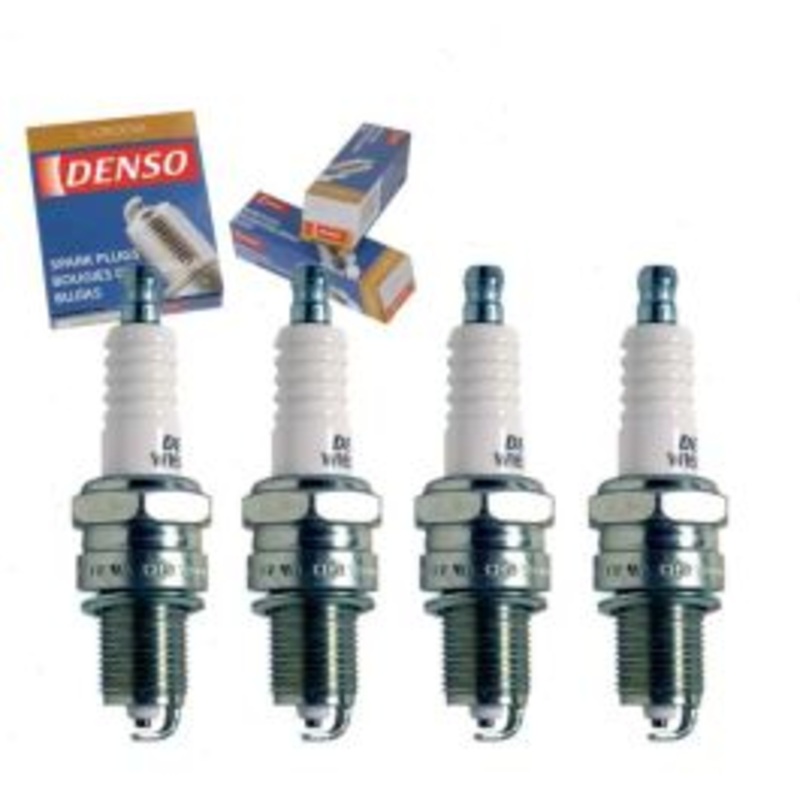 4 pc DENSO Standard U-Groove Spark Plugs for 1988-1993 Ford Festiva 1.3L L4