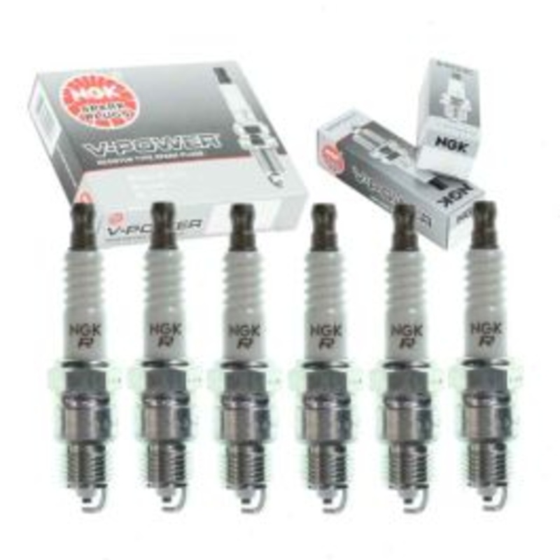 6 pc NGK V-Power Spark Plugs for 1970-1981 Pontiac LeMans 3.3L 3.8L 4.1L L6 V6