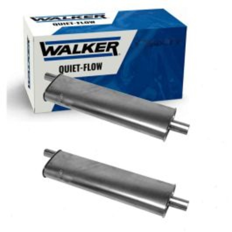 2 pc Walker Quiet-Flow Exhaust Mufflers for 1959-1964 Chevrolet Impala 4.6L 5.3L 5.7L 6.7L 7.0L V8