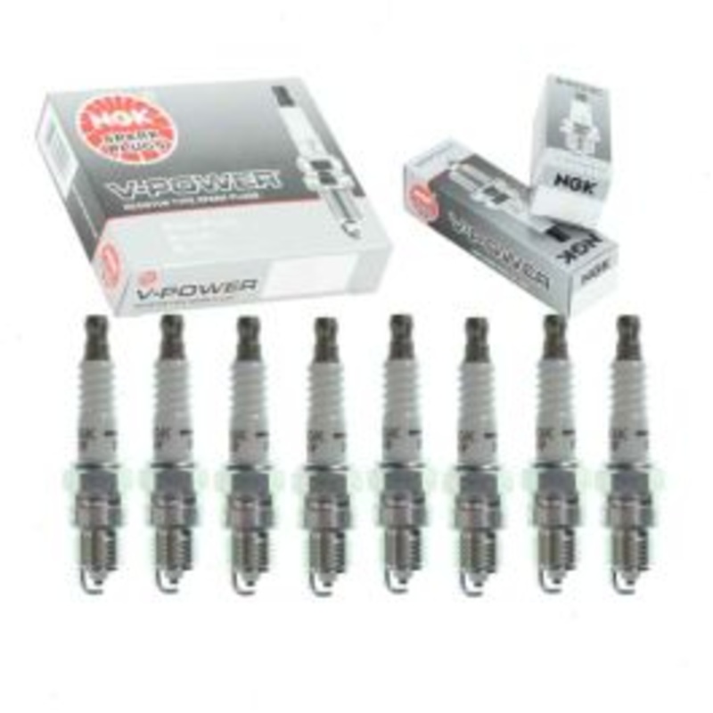 8 pc NGK V-Power Spark Plugs for 1971 Chevrolet Bel Air 7.4L V8