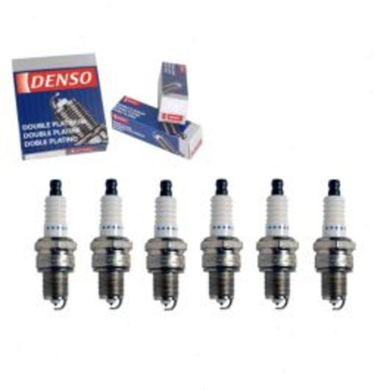 6 pc DENSO Double Platinum Spark Plugs for 1987-1992 BMW 735i 3.5L L6