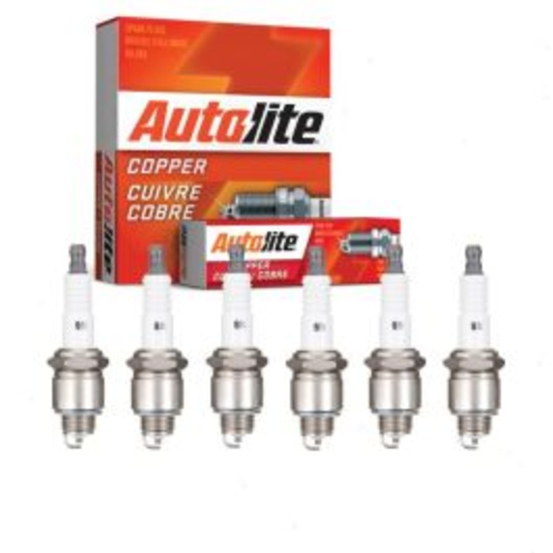 6 pc Autolite Copper Core Spark Plugs for 1966-1971 Jeep Commando 3.7L V6