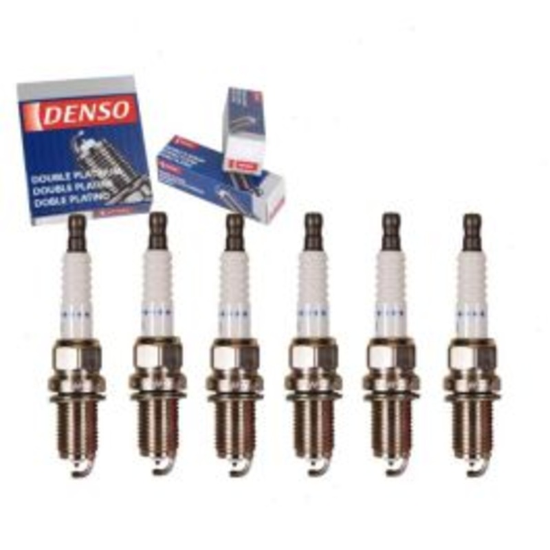 6 pc DENSO Double Platinum Spark Plugs for 1991-1996 Dodge Stealth 3.0L V6