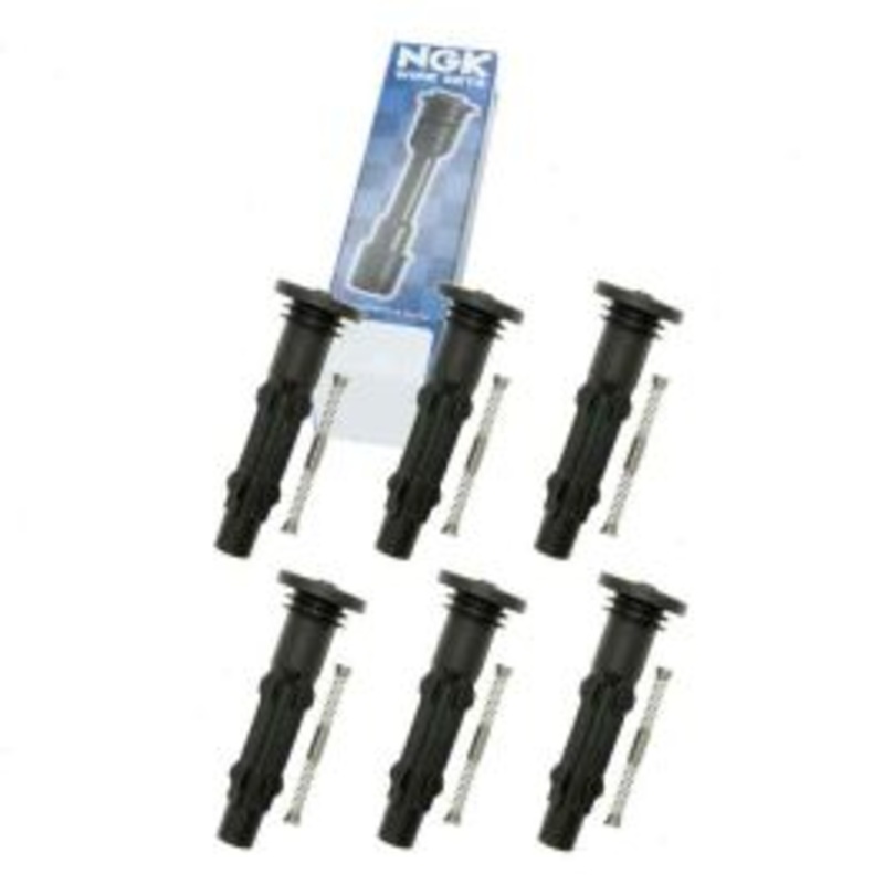 6 pc NGK Ignition Coil Boots for 2006-2009 Mercedes-Benz C230 2.5L V6