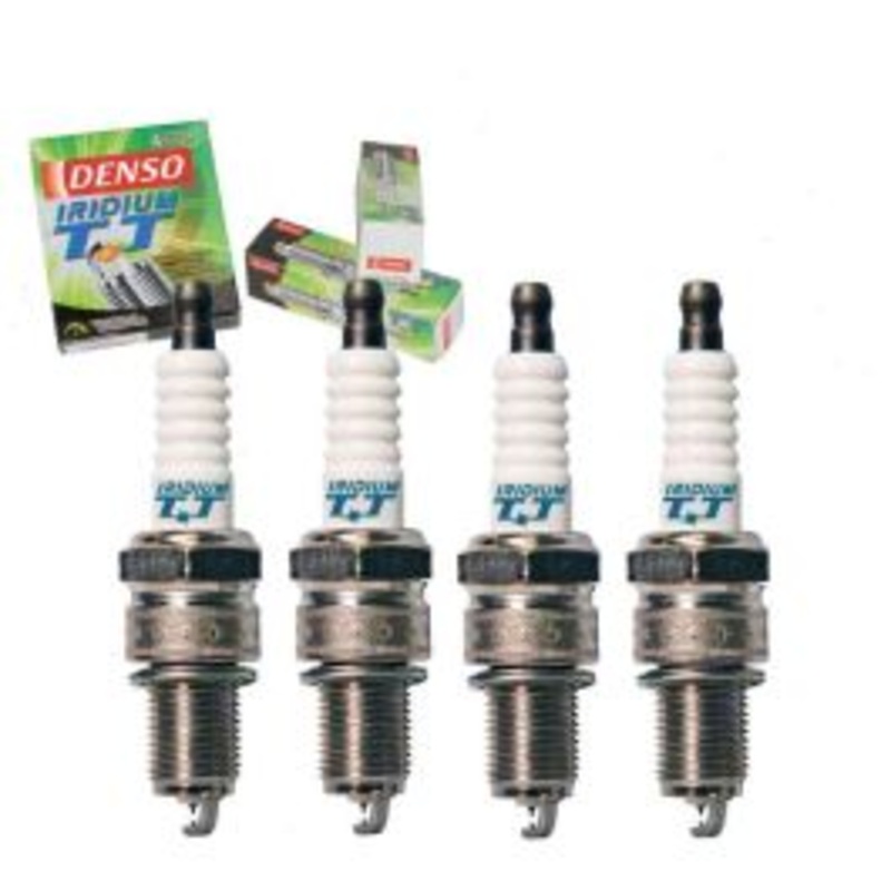 4 pc DENSO Iridium TT Spark Plugs for 1984-1985 Pontiac J2000 Sunbird 1.8L L4