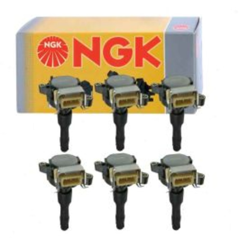 6 pc NGK Ignition Coils for 2001-2002 BMW 525i 2.5L L6