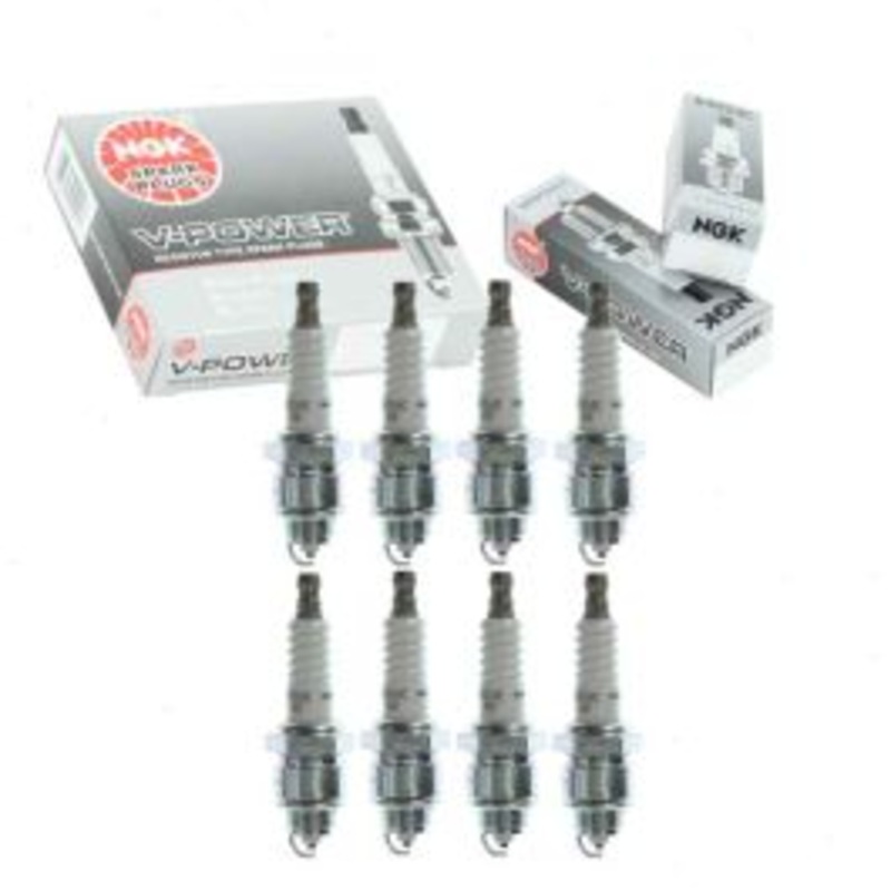 8 pc NGK V-Power Spark Plugs for 1965-1970 Excalibur Phaeton 5.3L 5.7L V8