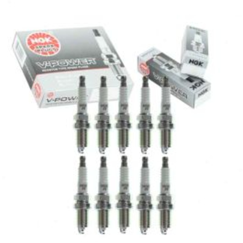 10 pc NGK V-Power 7373 FR5 Spark Plugs