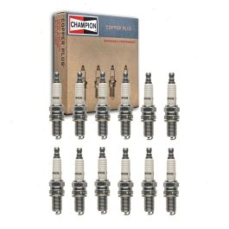 12 pc Champion Copper Plus Spark Plugs for 1985-1989 Lamborghini Countach 5.2L V12
