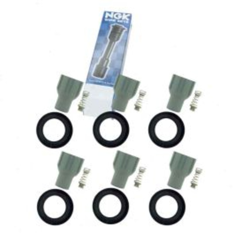 6 pc NGK Ignition Coil Boots for 2008-2018 Cadillac CTS 3.0L 3.6L V6