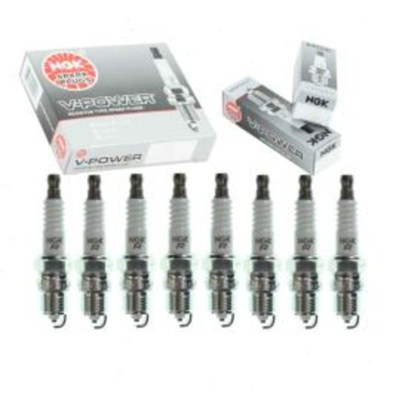 8 pc NGK V-Power Spark Plugs for 1992-1996 Ford E-350 Econoline Club Wagon 5.8L V8
