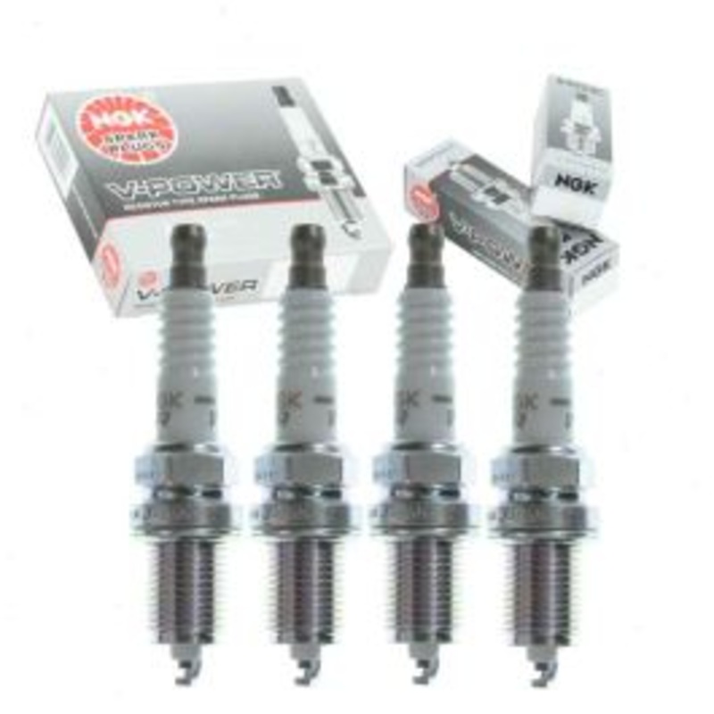 4 pc NGK V-Power Spark Plugs for 1996-2000 Dodge Caravan 2.4L L4