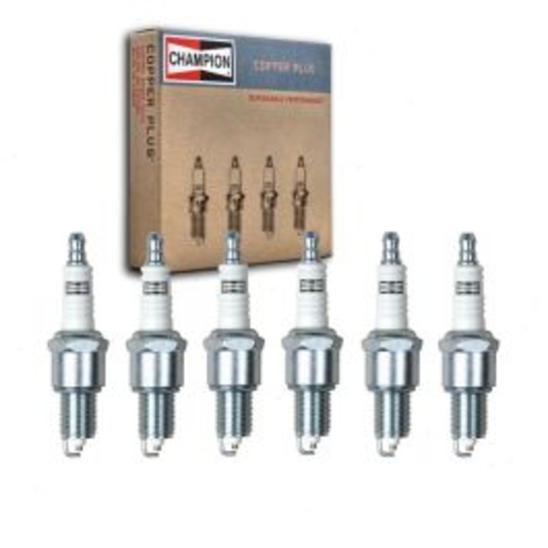 6 pc Champion Copper Plus Spark Plugs for 1963-1965 GMC PB1500 Series 3.8L L6