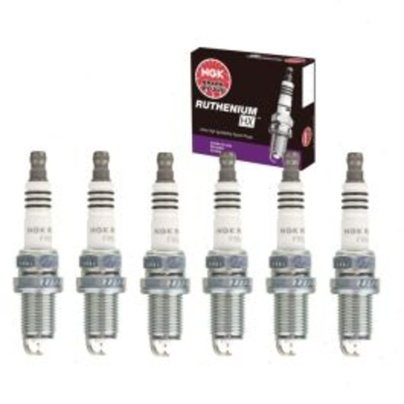 6 pc NGK Ruthenium HX Spark Plugs for 1999-2001 Cadillac Catera 3.0L V6