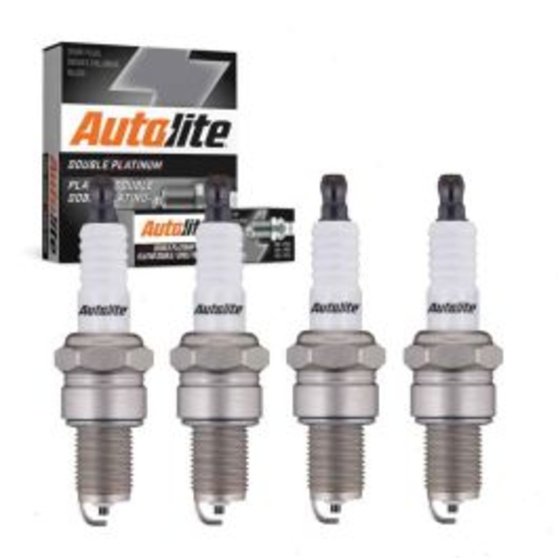 4 pc Autolite Double Platinum Spark Plug for 1987-1994 Dodge Shadow 2.2L