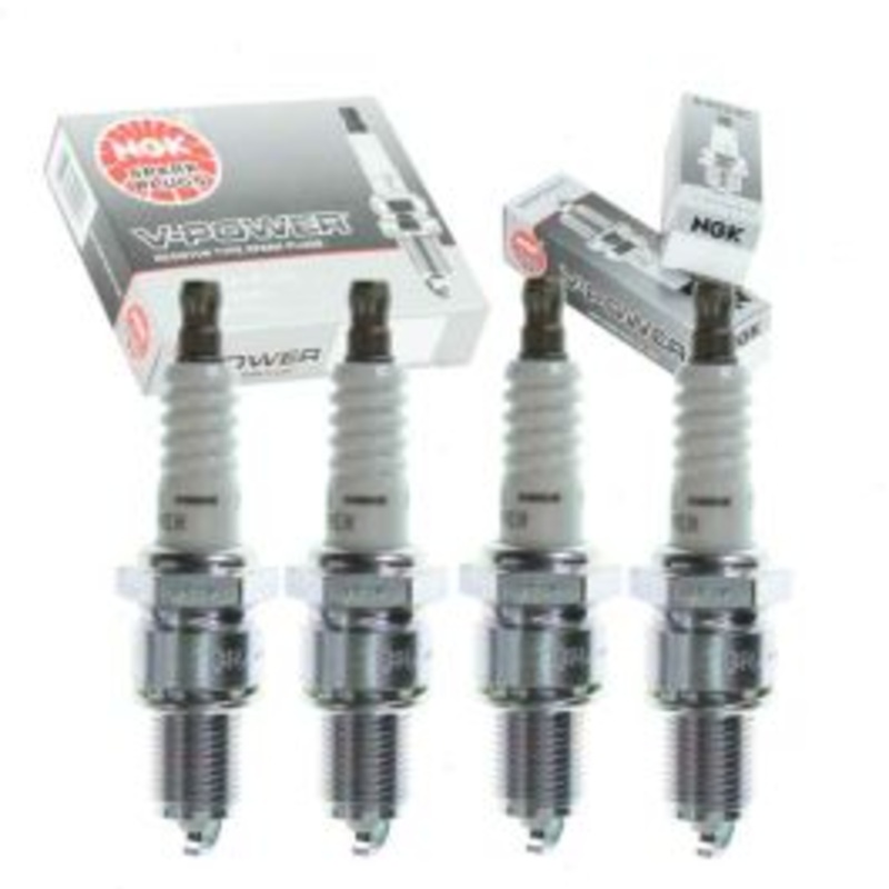 4 pc NGK V-Power Spark Plugs for 1970 Chevrolet Nova 2.5L L4