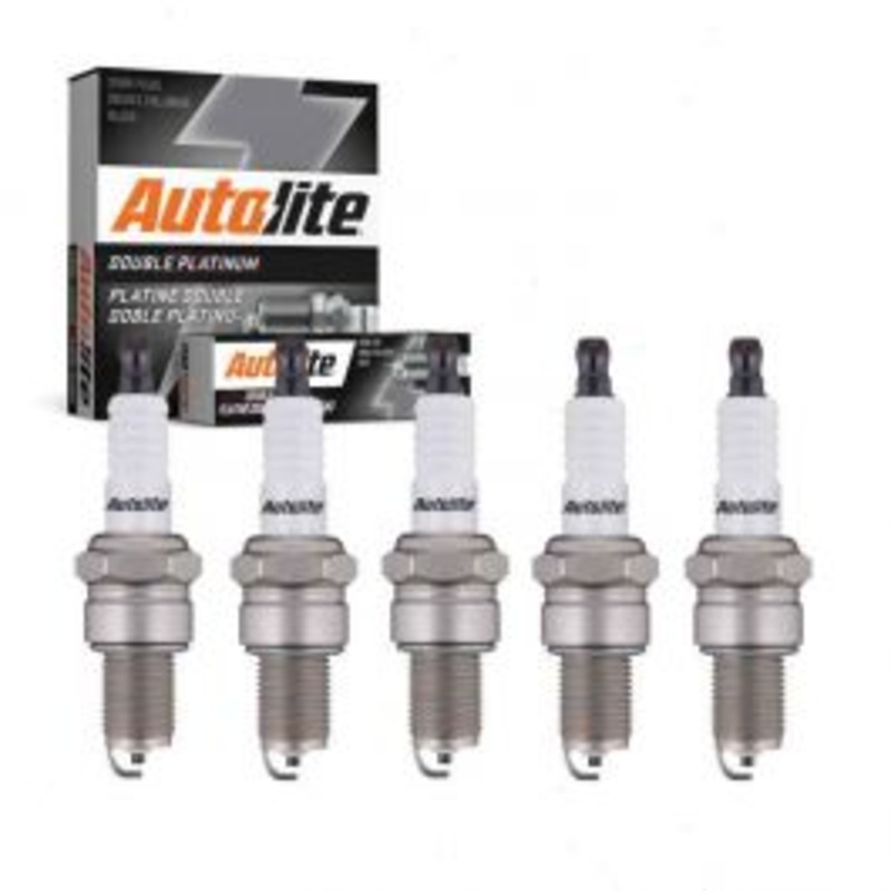 5 pc Autolite Double Platinum Spark Plug for 1991-1992 Audi 80