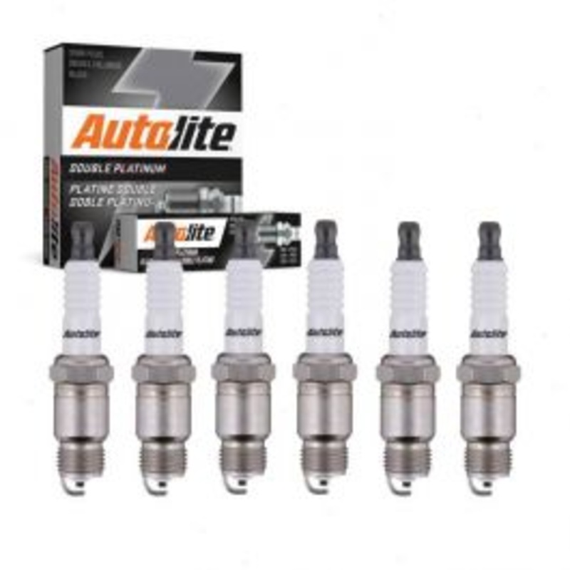 6 pc Autolite Double Platinum Spark Plug for 1976-1984 Chevrolet C20 4.1L L6