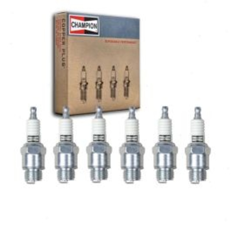 6 pc Champion Industrial Spark Plugs for 1939 Studebaker Champion 2.7L L6