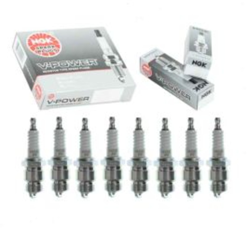 8 pc NGK V-Power Spark Plugs for 1972 Lincoln Mark IV 7.5L V8