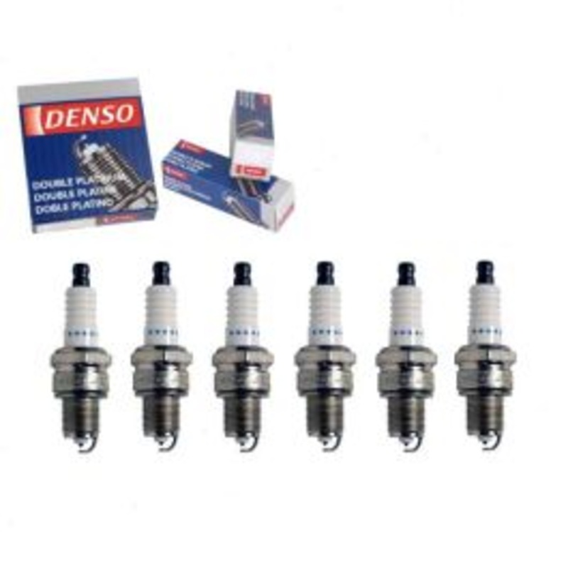 6 pc DENSO Double Platinum Spark Plugs for 1971 GMC Sprint 4.1L L6