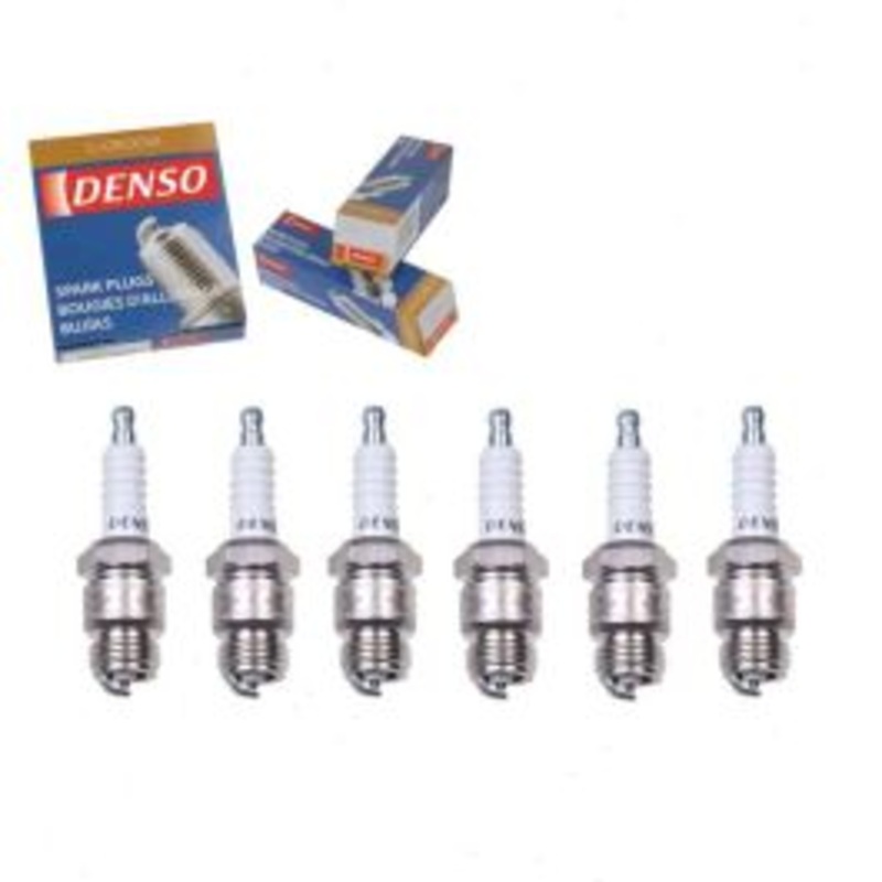6 pc DENSO Standard U-Groove Spark Plugs for 1966-1980 Mercury Capri 2.8L 3.3L L6 V6