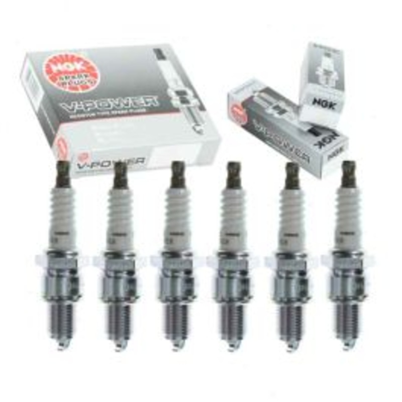 6 pc NGK V-Power Spark Plugs for 1971-1974 Dodge B300 Van 3.7L L6
