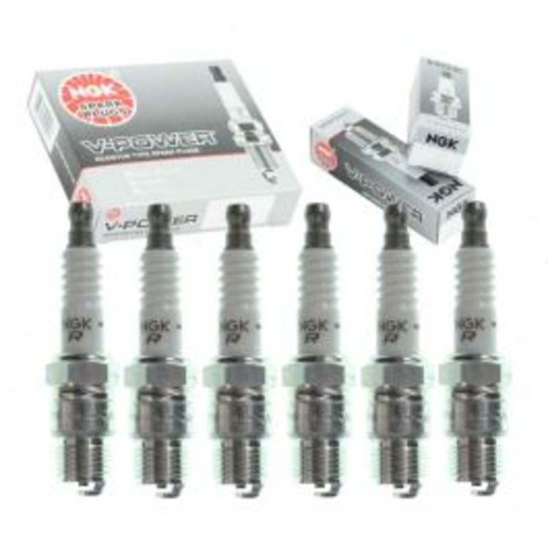 6 pc NGK V-Power Spark Plugs for 1975-1978 GMC K25 Suburban 4.8L L6