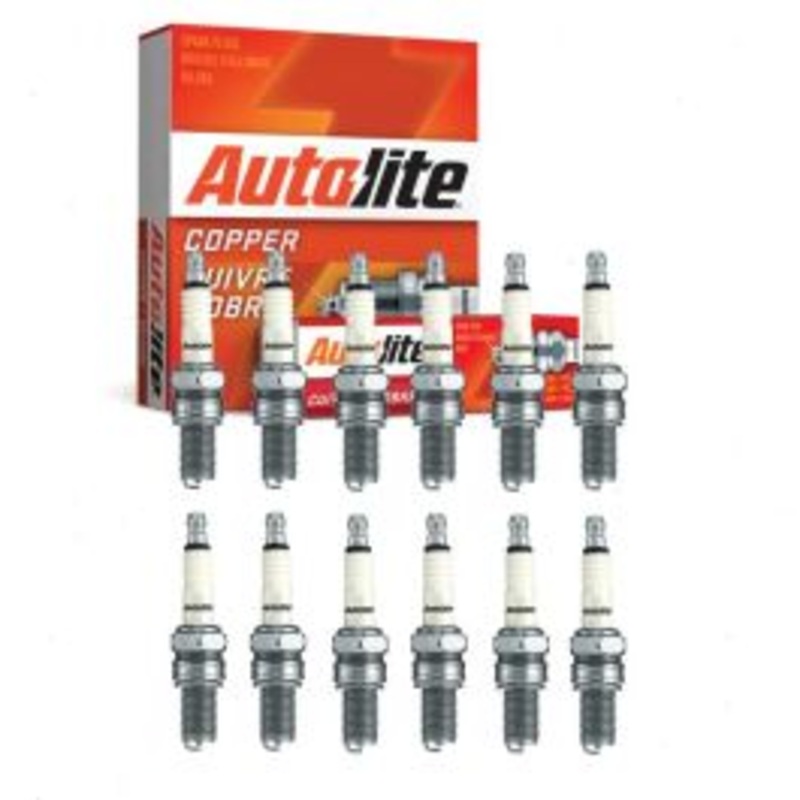 12 pc Autolite Copper Core Spark Plugs for 1986-1990 Lamborghini LM002