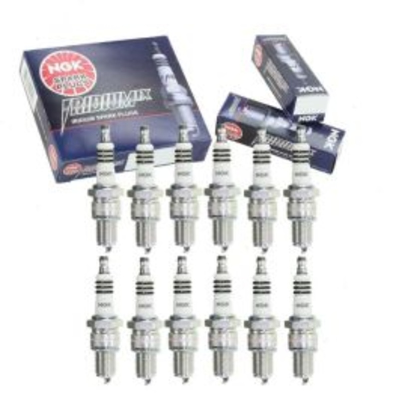 12 pc NGK Iridium IX Spark Plugs for 1971-1972 Ferrari 365 GTC 4 4.4L V12
