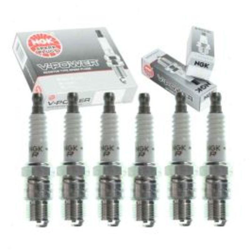 6 pc NGK V-Power Spark Plugs for 1975-1980 Chevrolet G20 4.1L 4.8L L6