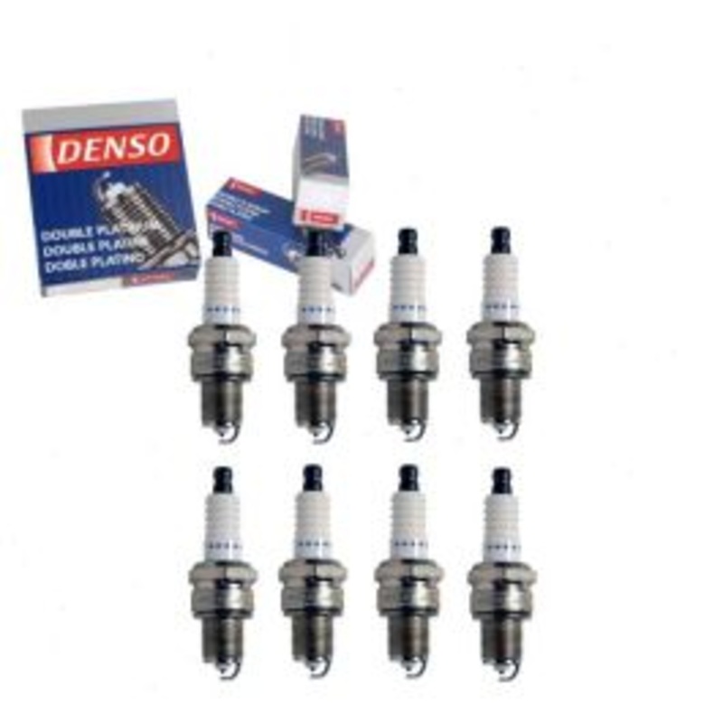 8 pc DENSO Double Platinum Spark Plugs for 1968-1973 Cadillac Calais 7.7L V8