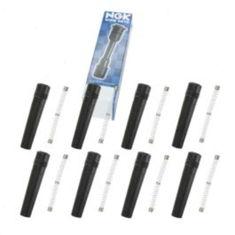 8 pc NGK Ignition Coil Boots for 2000-2002 Jaguar S-Type 4.0L V8