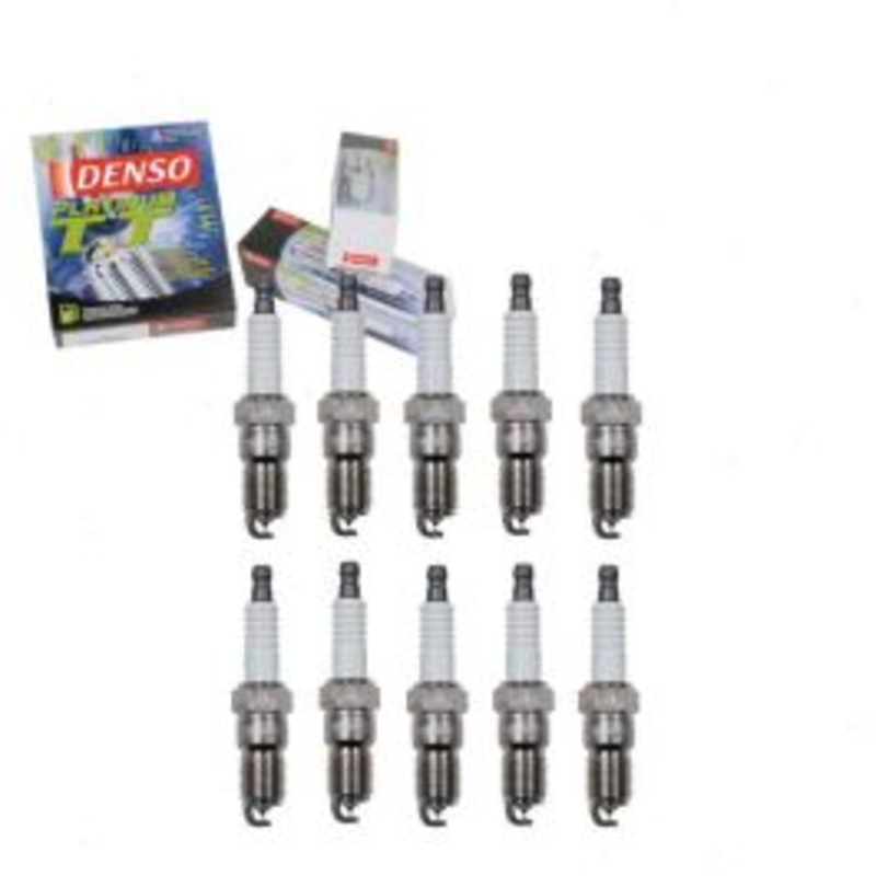 10 pc DENSO Platinum TT Spark Plugs for 1997-1999 Ford Econoline Super Duty 6.8L V10