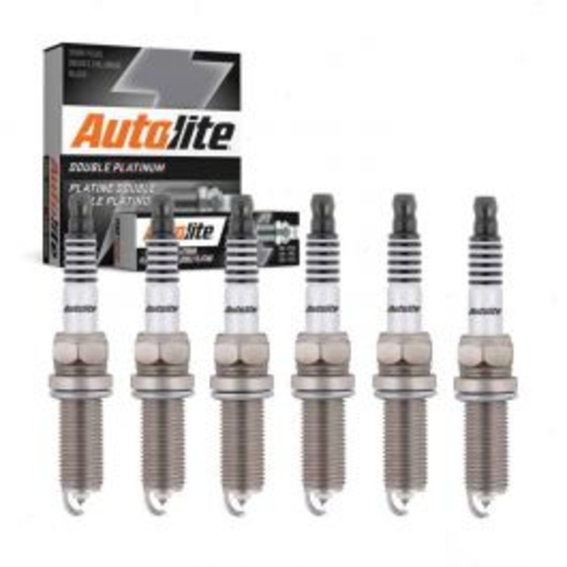 6 pc Autolite Double Platinum Spark Plug for 2018 GMC Savana 3500 4.3L V6