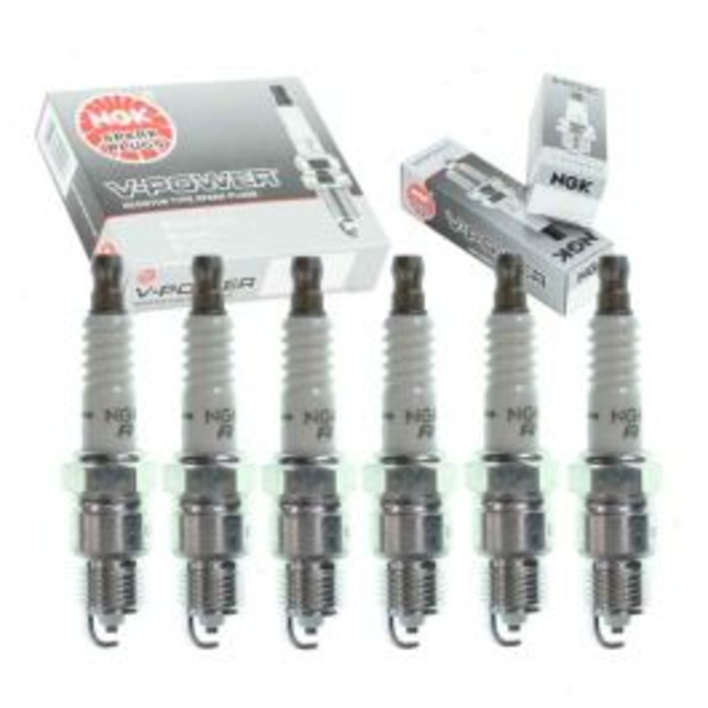 6 pc NGK V-Power Spark Plugs for 1982-1985 Oldsmobile Cutlass Ciera 3.0L 3.8L V6