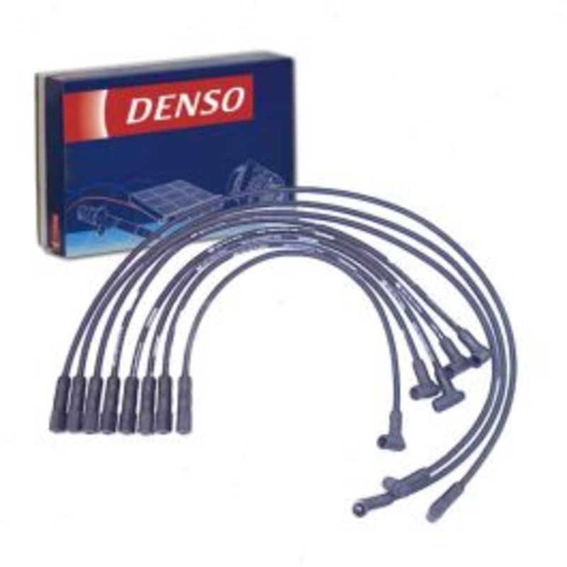 DENSO Spark Plug Wire Set for 1977 Pontiac Grand Prix 5.7L 6.6L V8