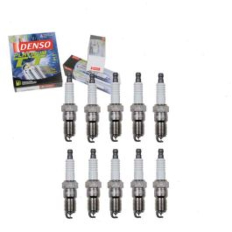 10 pc DENSO Platinum TT Spark Plugs for 1997-2002 Ford E-350 Econoline Club Wagon 6.8L V10