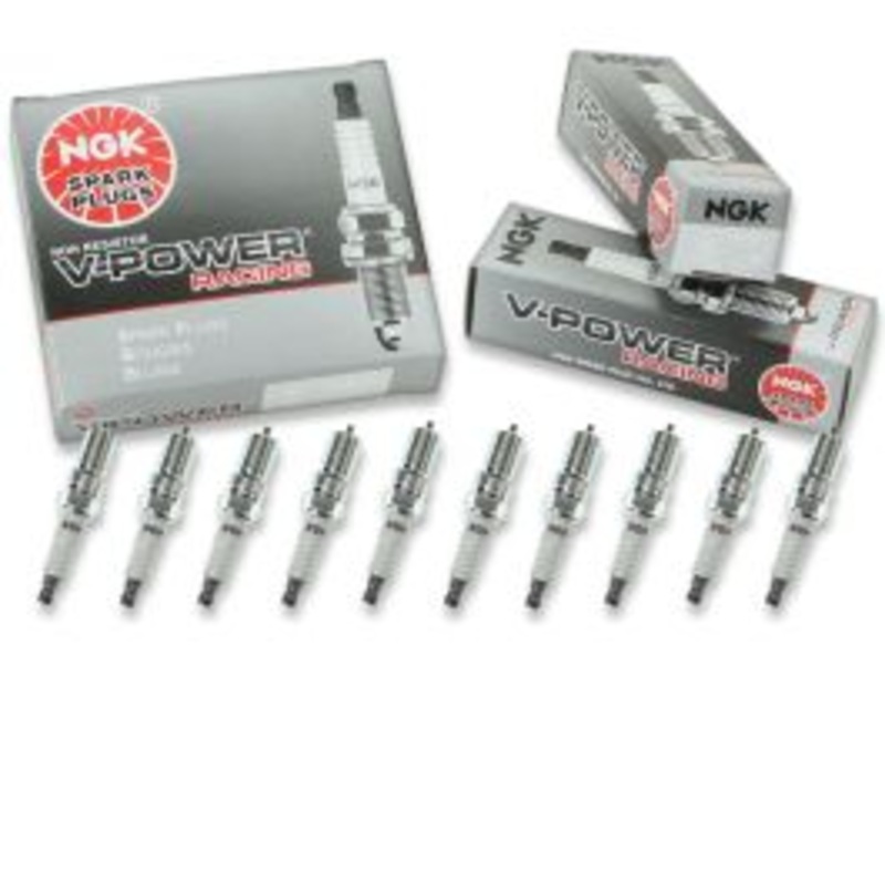 10 pc NGK V-Power Racing 7317 R5724-8 Spark Plugs