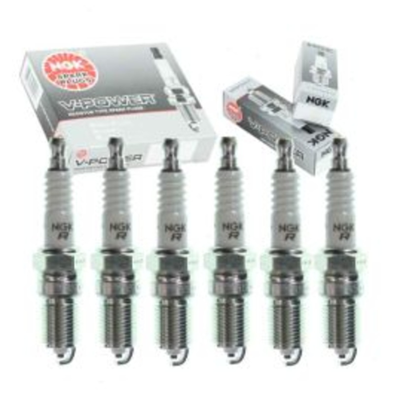 6 pc NGK V-Power Spark Plugs for 1983 Ford F-100 3.8L V6